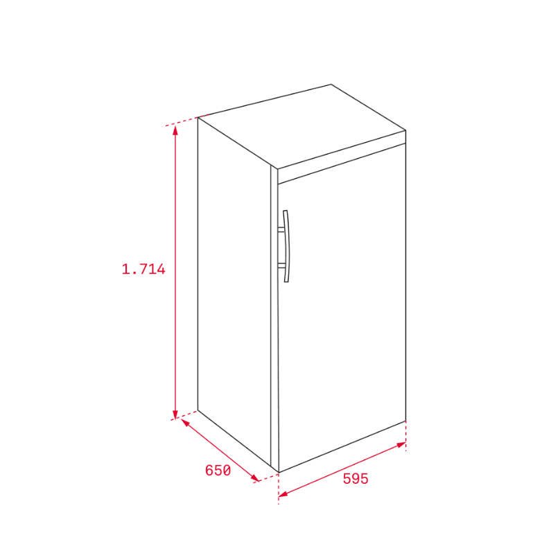 113340000-Teka RSF 43250 SS EU Derin Dondurucu