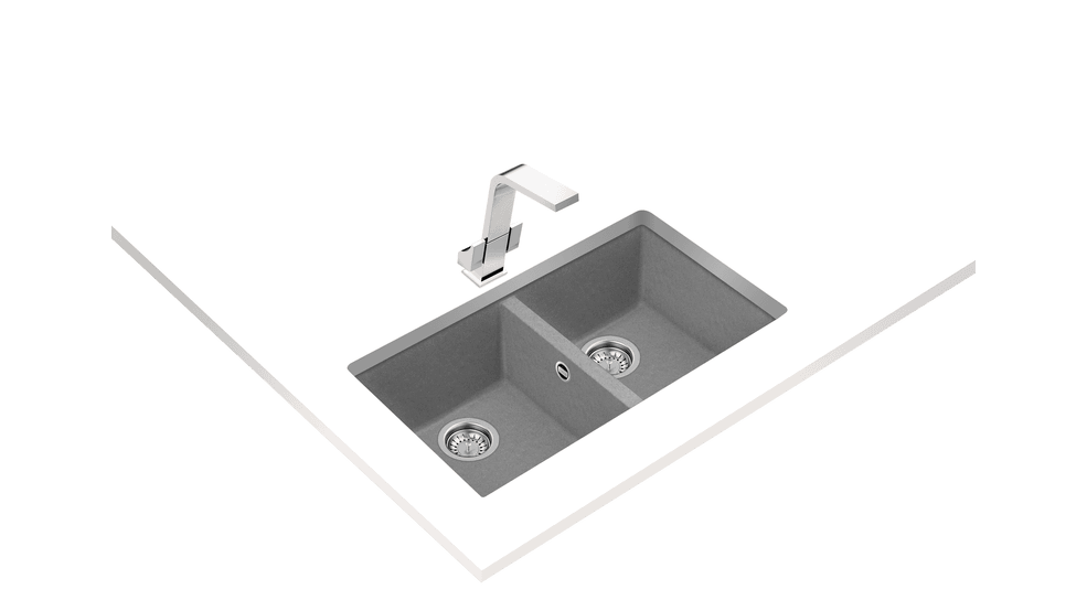 115260025-Teka Square 760 Tg Stone Grey Granit Eviye