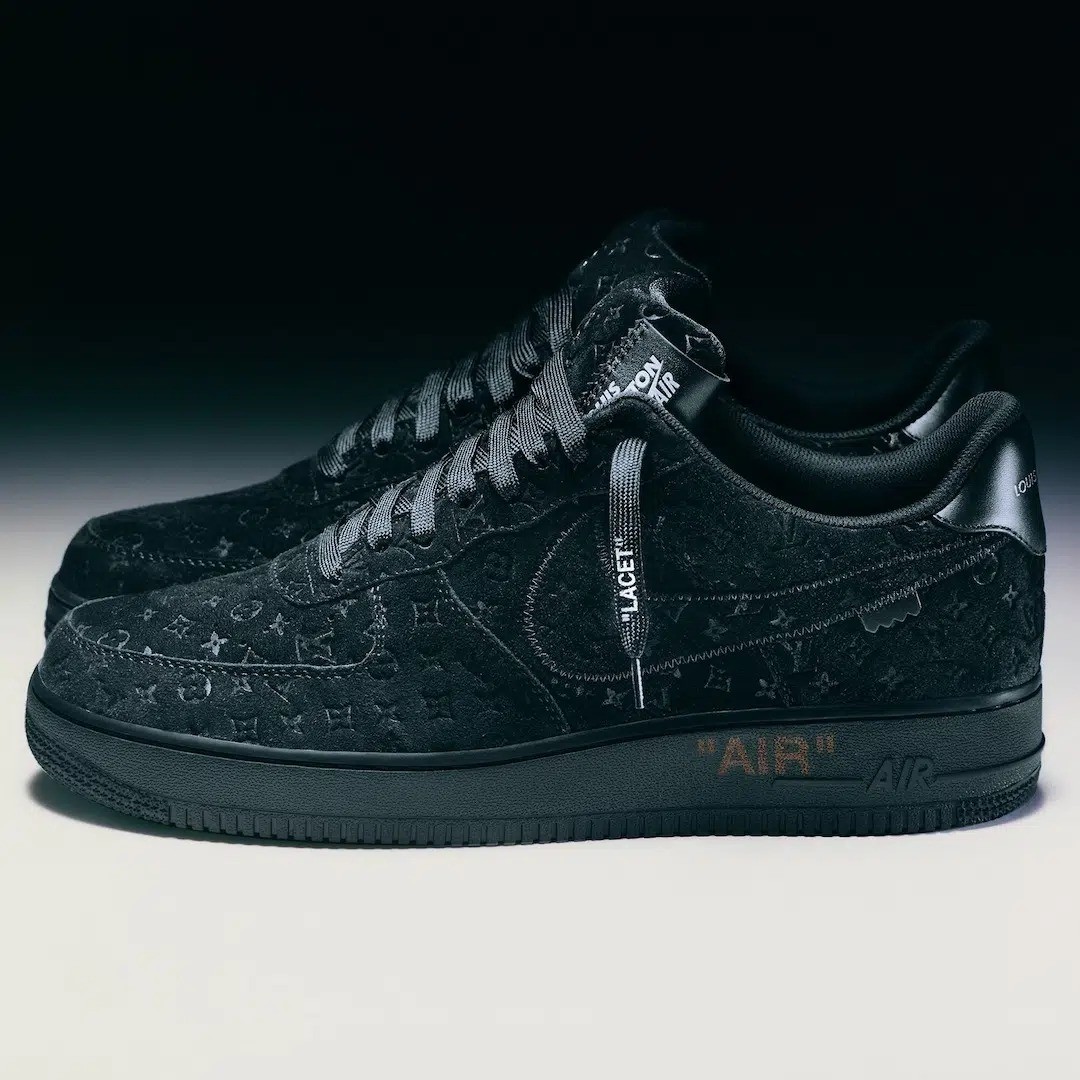 Nike Air Force 1 Low x Louis Vuitton Triple Black