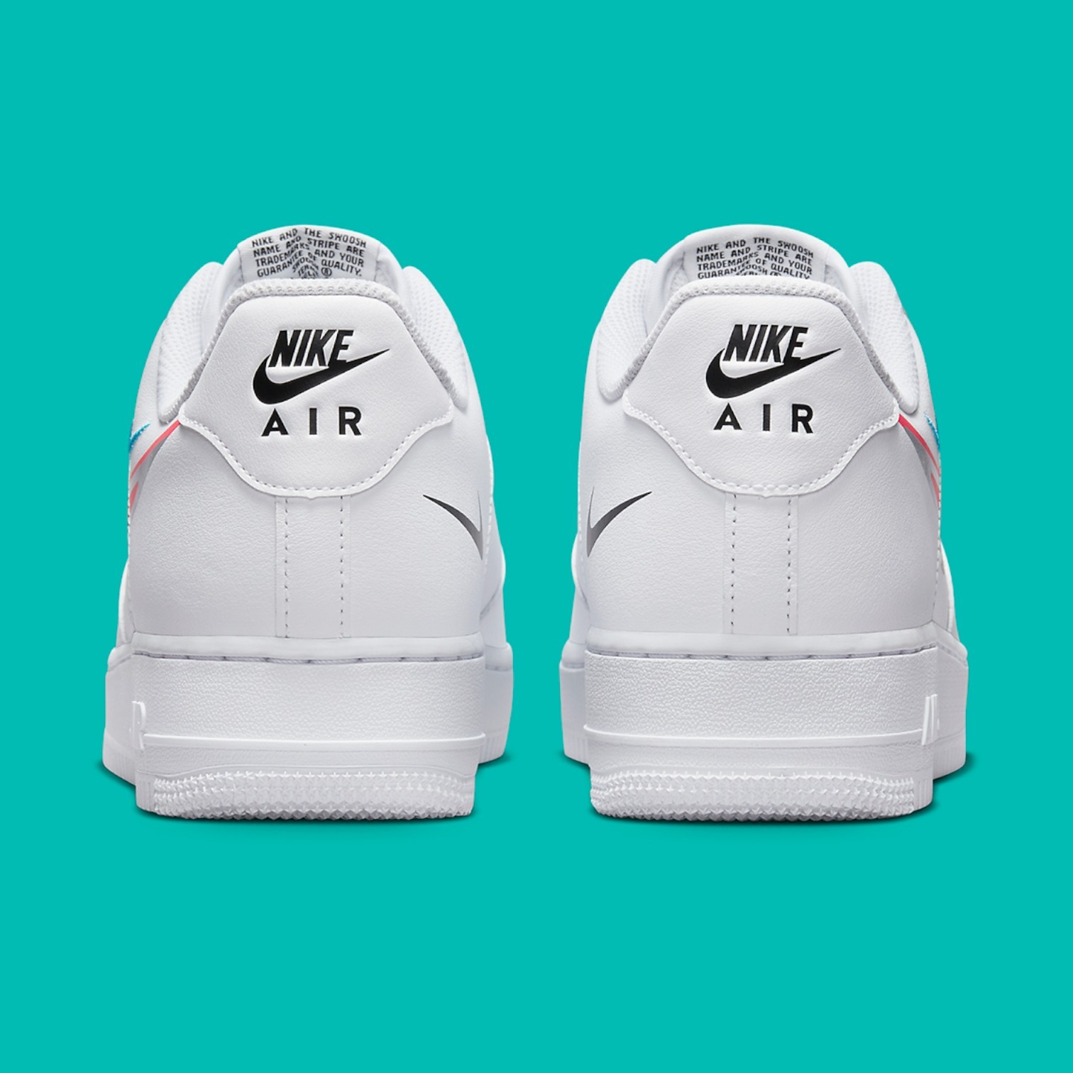 Nike Air Force 1 Low '07 Quadruple Swoosh White Navy Crimson