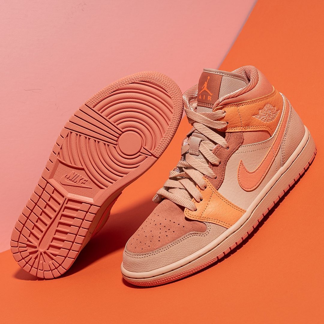 Nike Air Jordan 1 Mid Apricot Orange