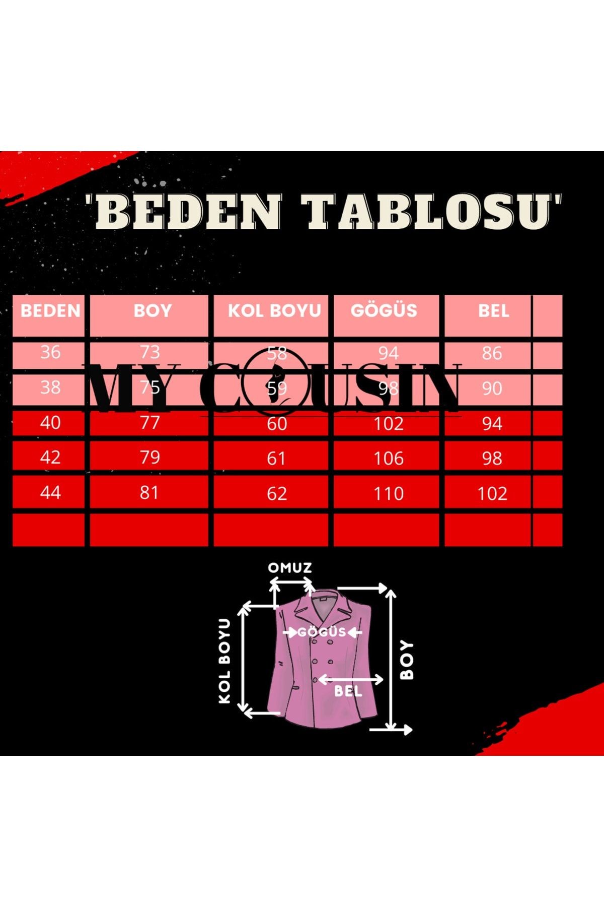 Simli Astarlı Ekose Metal Düğmeli Kruvaze Ceket