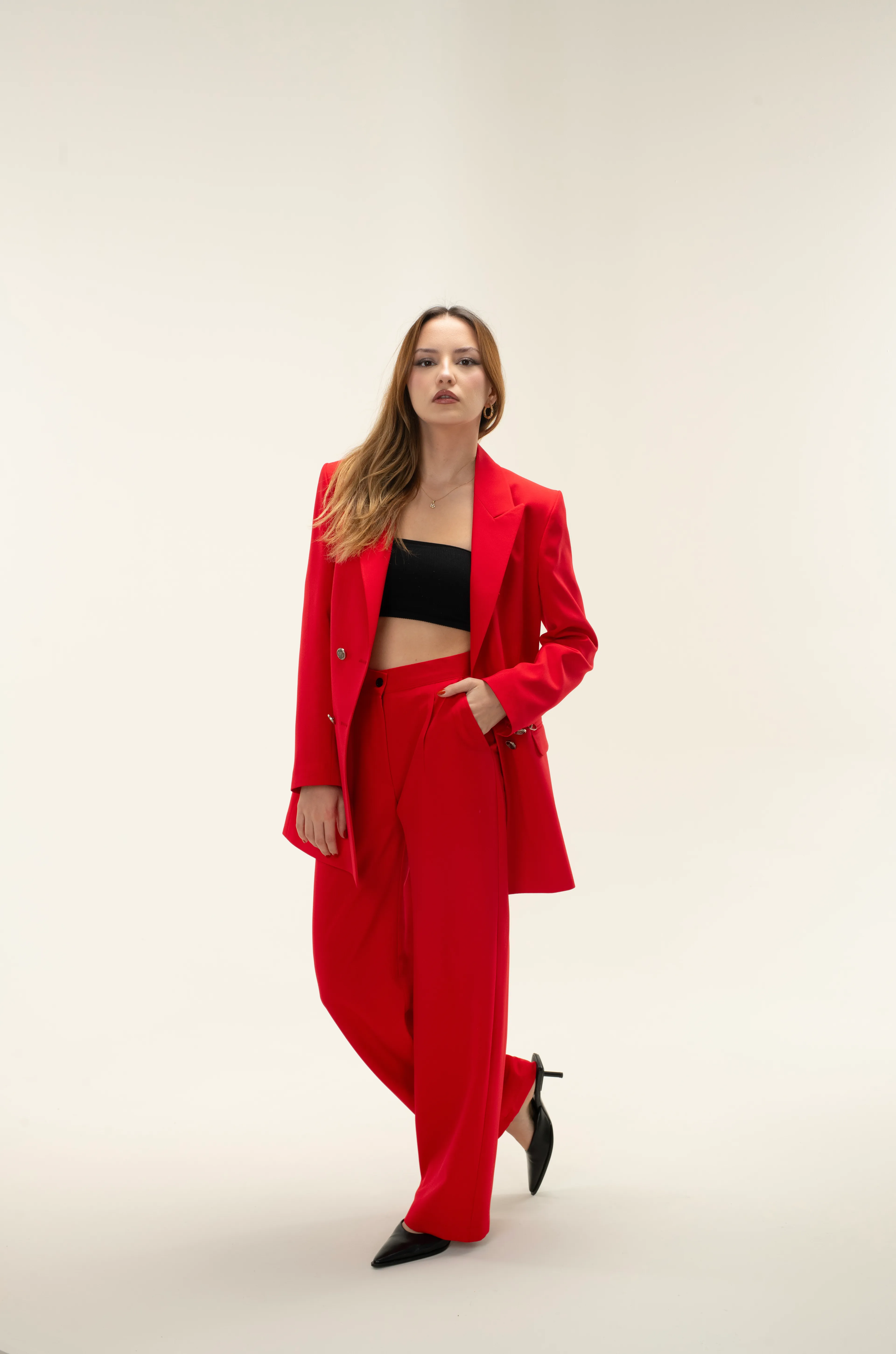 Blazer Ceket-Pantolon Dokuma Alt-Üst Takım