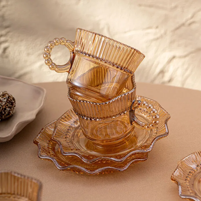 Emsan Hatrı Var Amber 80ml 6’lı Qəhvə Fincanı – Amber