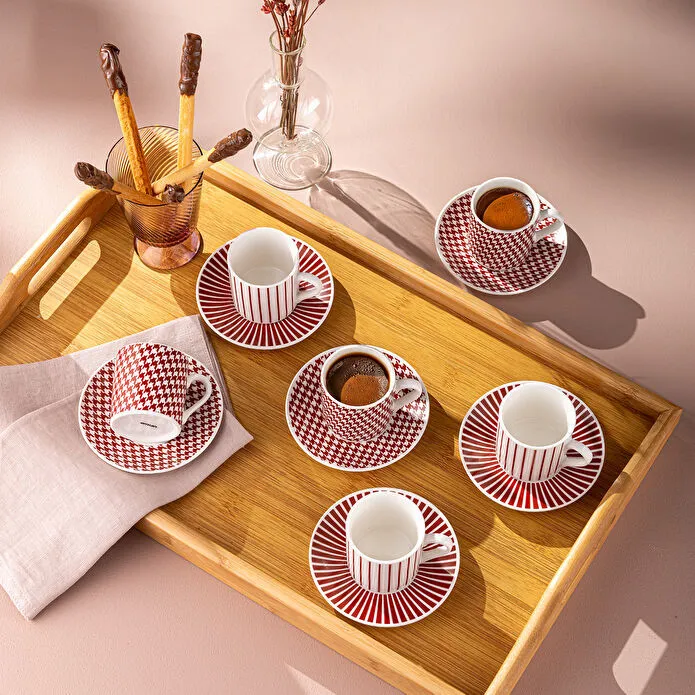 Emsan Fernanda 6'lı Qəhvə Fincanı Mavi