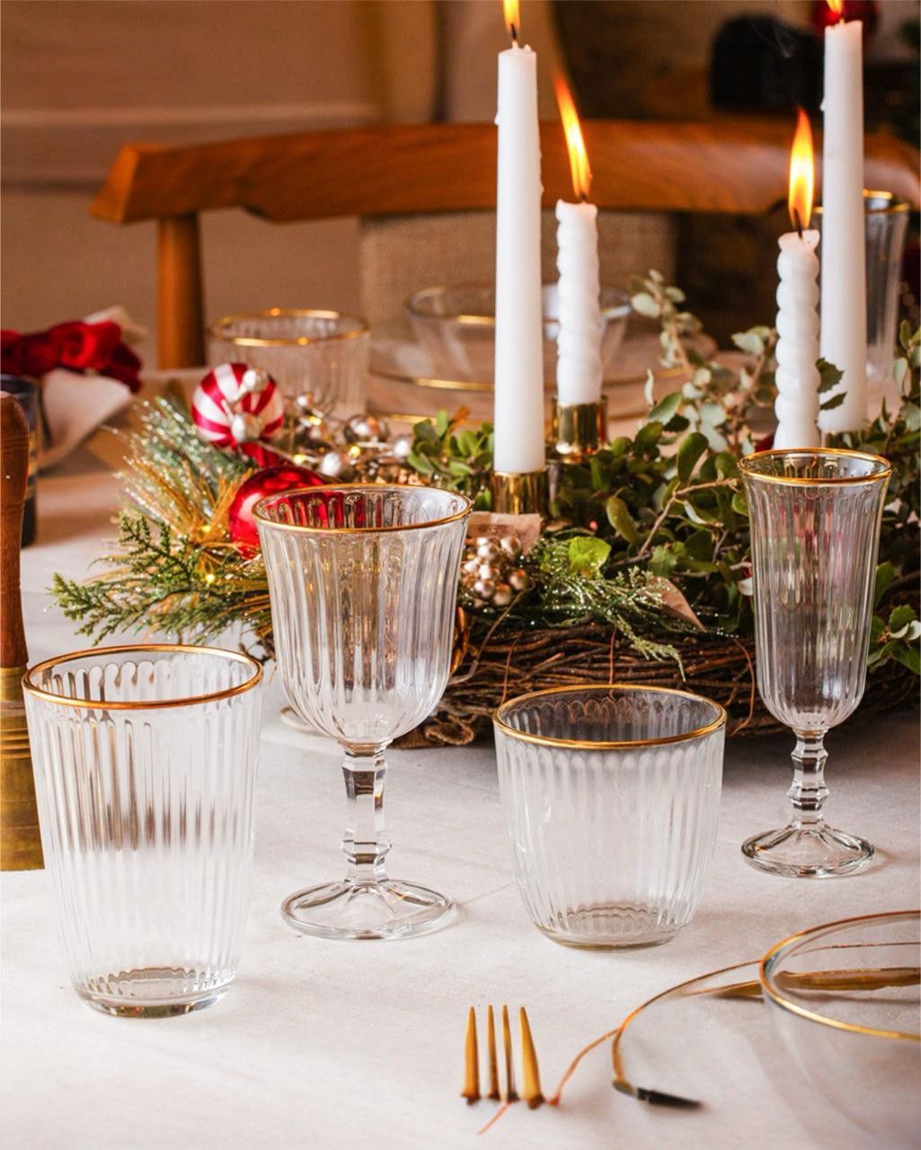 SERWANT SPLENDID 24 PARÇA QƏDƏH DƏSTI GOLD	