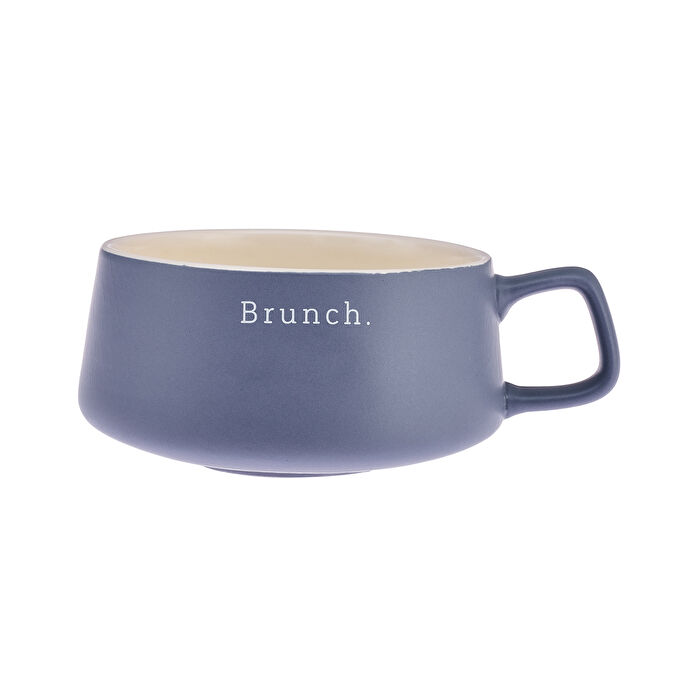 Emsan Brunch Yeni Bone Kupa 320 ml, Lacivərt