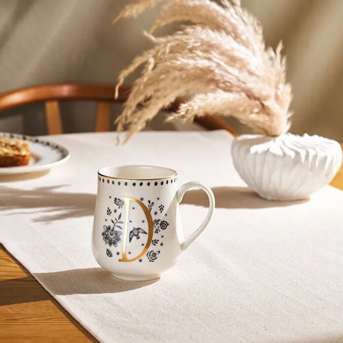 Emsan Artisan D Hərfi Yeni Bone Kupa 220 ml