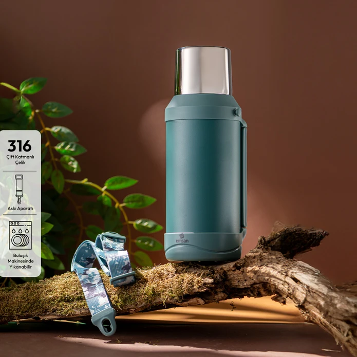 Emsan Termafort Termos 1500 ml (Yaşıl)