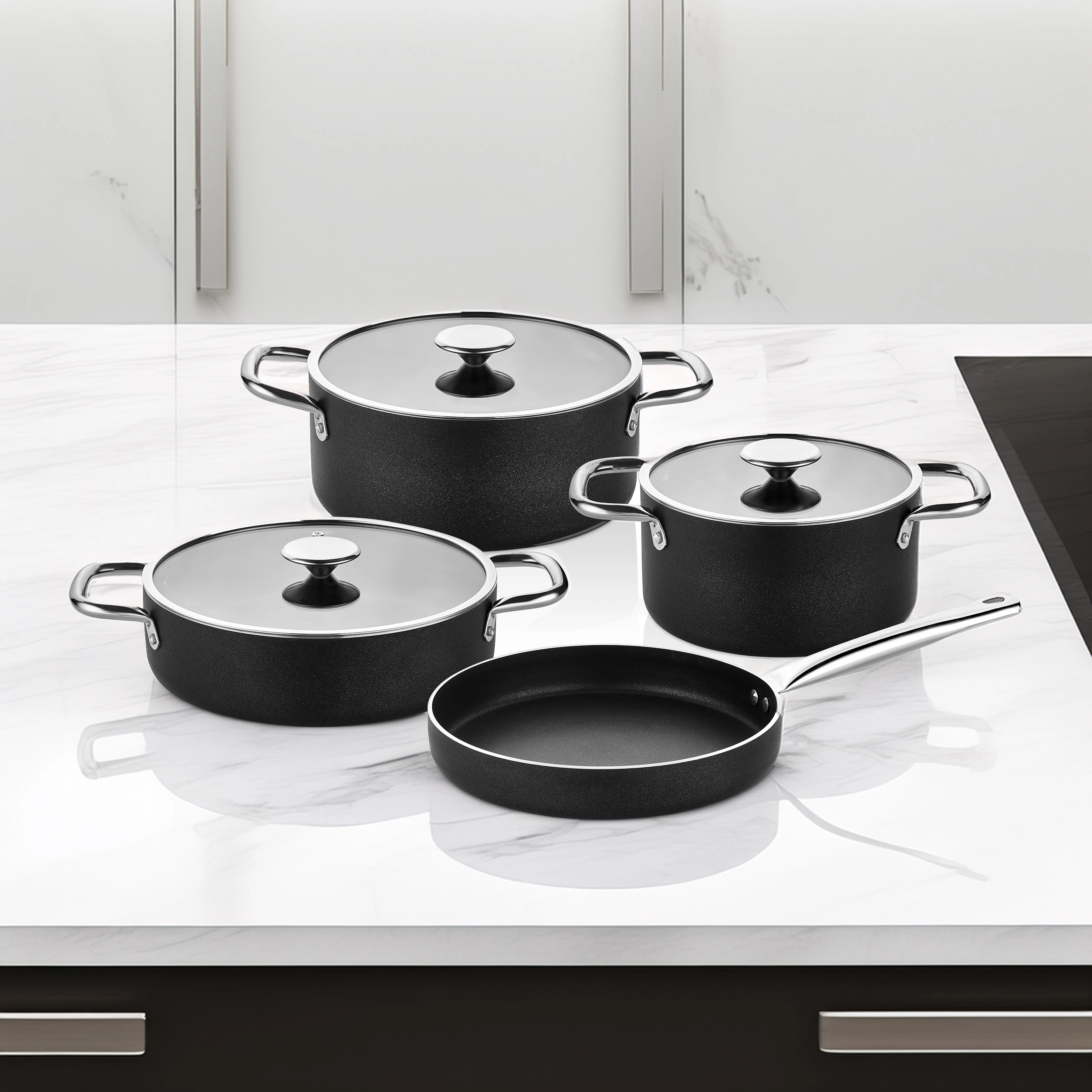 Serwant Cucina 7 parça Qazan dəsti