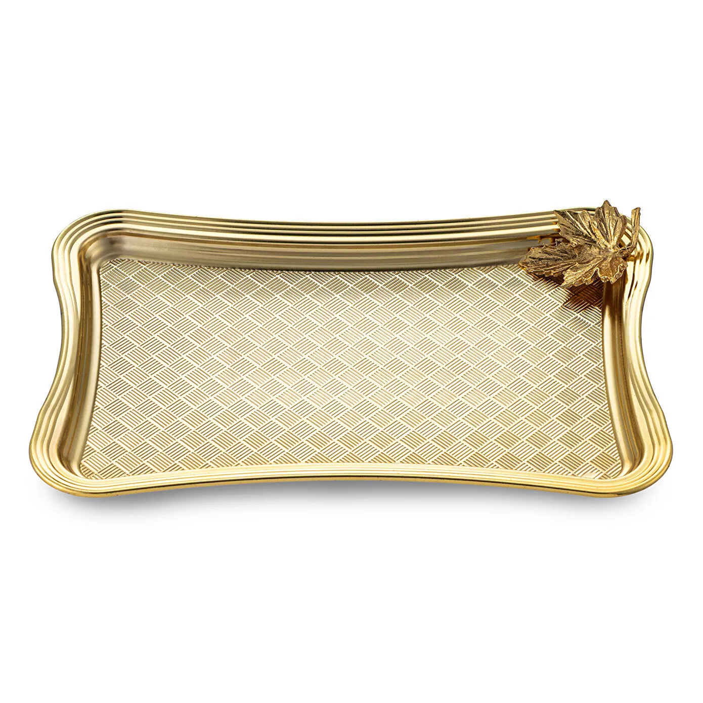 EMSAN LEAFY TEPSI GOLD DIKDORTGEN