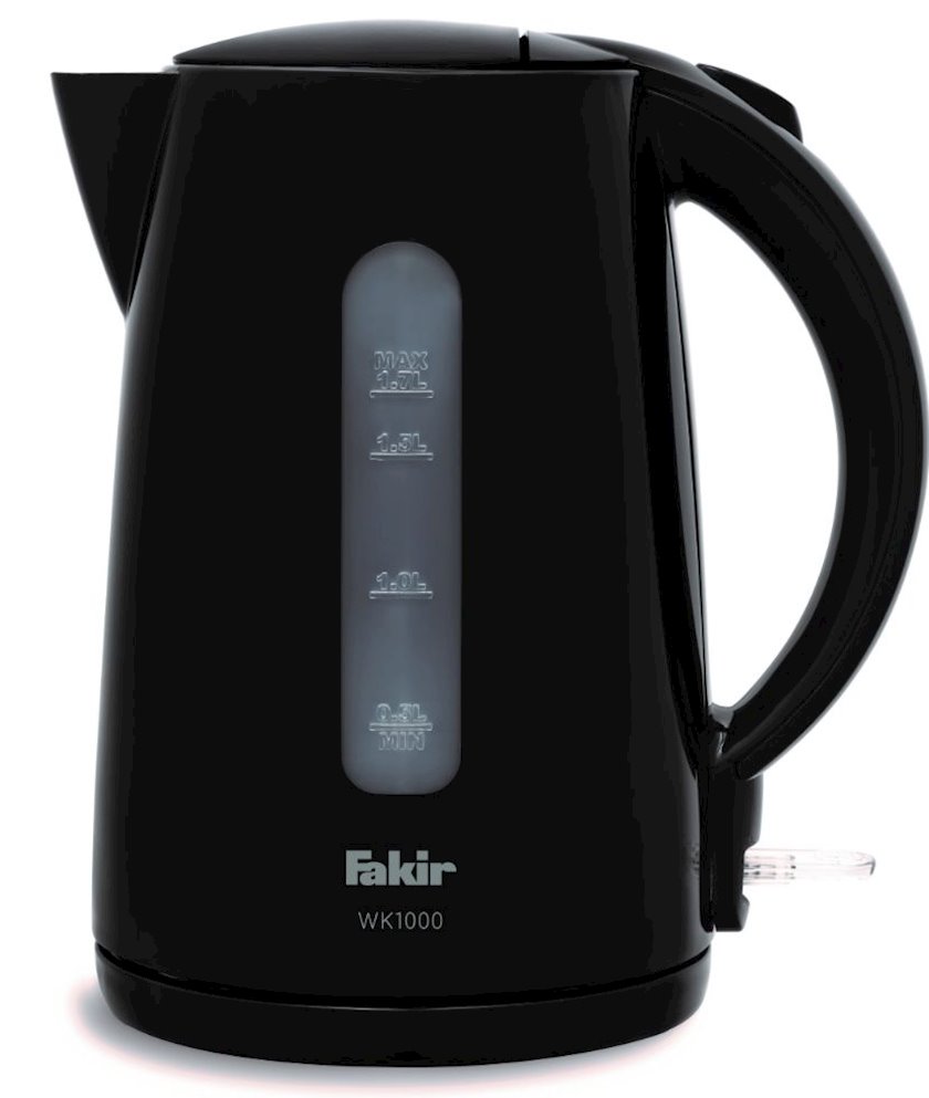 Fakir WK 1000 Elektrikli Çaynik (Qara)
