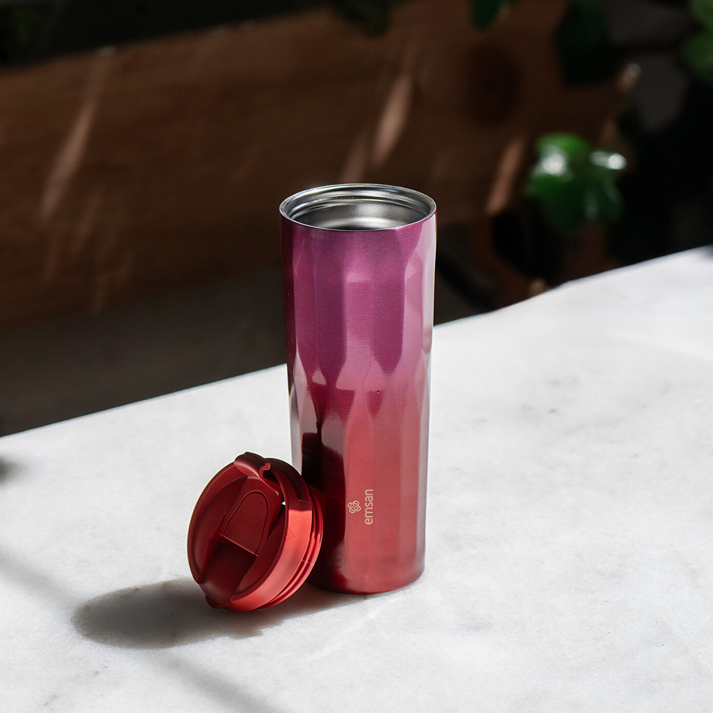EMSAN CRYSTAL TERMOS, PEMBE