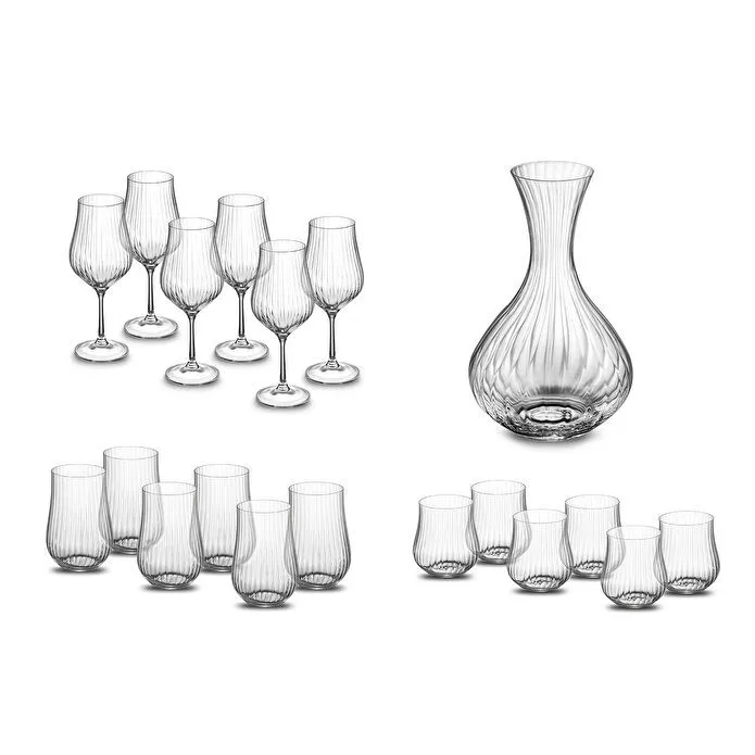 EMSAN VETRO 19 PARÇA STƏKAN DESTI, SEFFAF