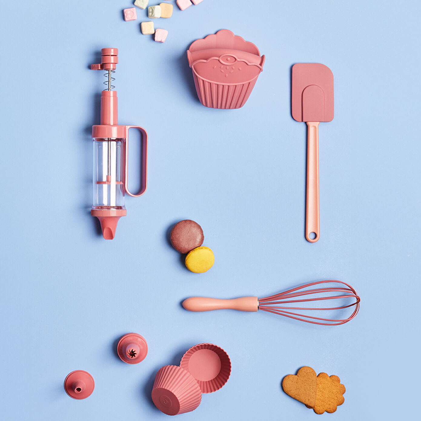 EMSAN PASTRY CHEF GIFT SET PEMBE