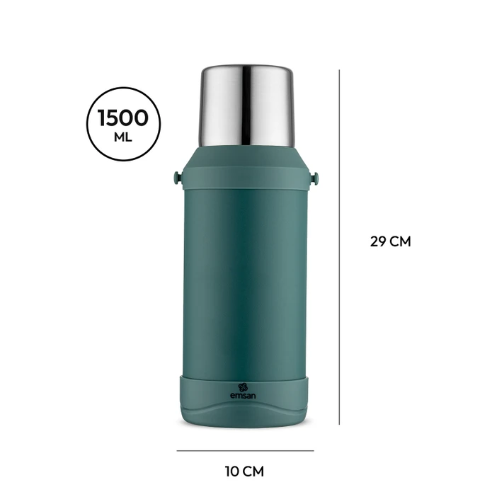 Emsan Termafort Termos 1500 ml (Yaşıl)