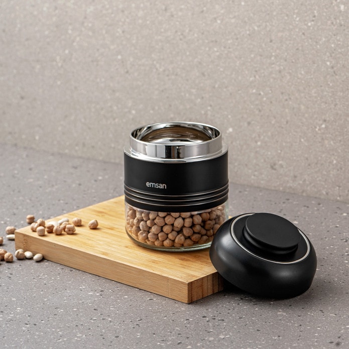Emsan Moko Saxlama Qabı 420 ml, Qara