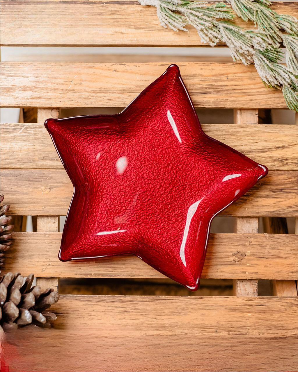 SERWANT ŞÜŞƏ ISODORA 21 SM ULDUZ BOŞQAB-QIRMIZI