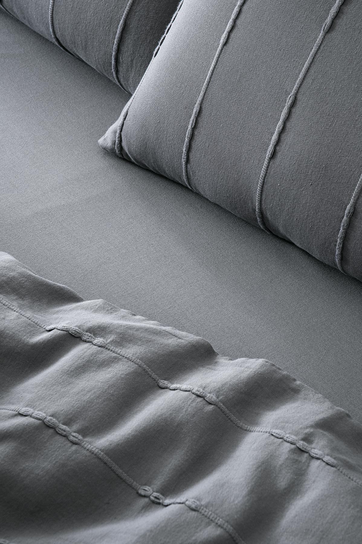 SERWANT HOME SƏDƏF YATAQ DƏSTİ İKİ NƏFƏRLİK ANTRASIT