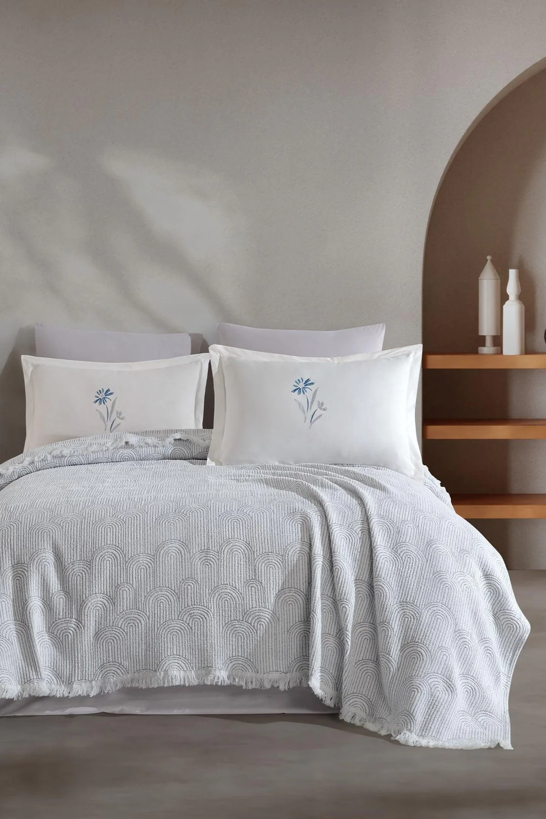 ELART SUNRISE ƏDYAL DƏSTİ TƏK NƏFƏRLİK BOZ