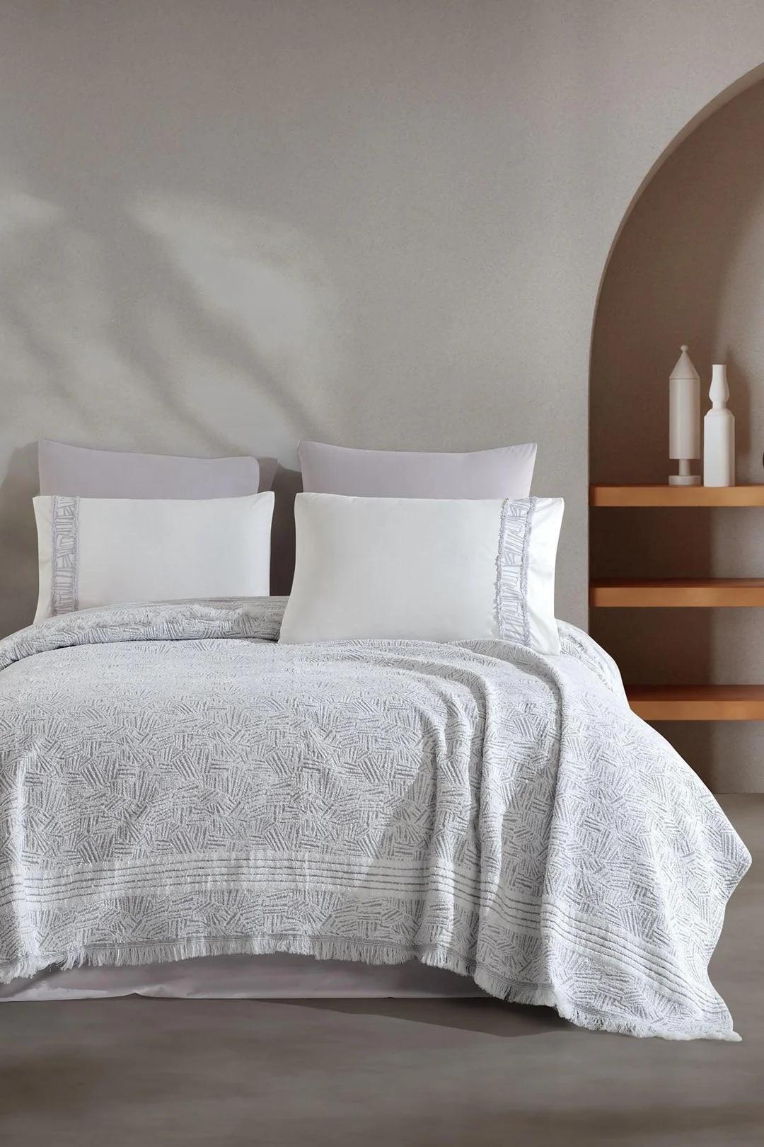 ELART GIZA ƏDYAL DƏSTİ TƏK NƏFƏRLİK BOZ