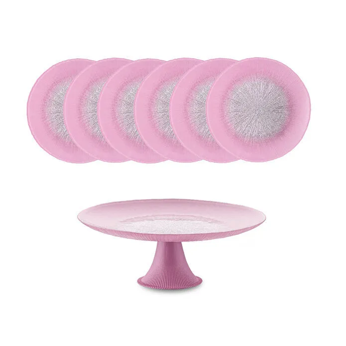 EMSAN PASTEL 7 Parça Şüşə Şirniyyat Qabı
