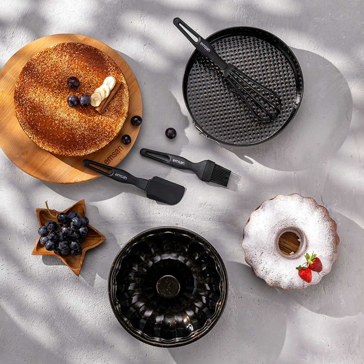 Emsan Welldone Şirniyyat Dəsti Parça Qəhvəyi