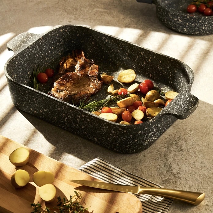 Emsan Perge Döküm Soba Qabı – 37×26 sm