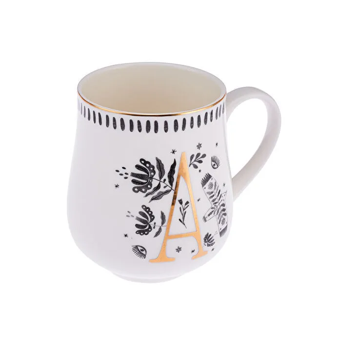 Emsan Artisan A Hərfi Yeni Bone Fincan 220 ml