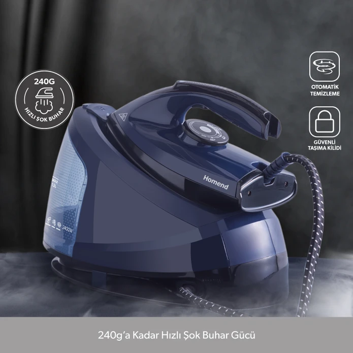 Homend Steamwork 1168H Ütü Mavi 