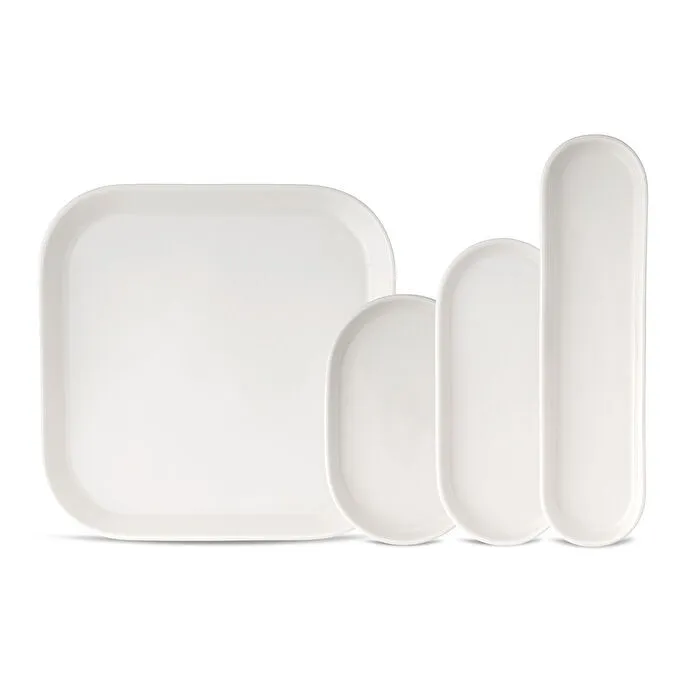 EMSAN Yeni Misra Ağ Rəngli Səhər Yeməyi Dəsti 12 parça, 6 nəfərlik