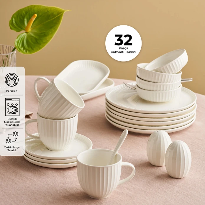 ISTANBUL PORSELEN BERAY 32PCS B, WHITE01