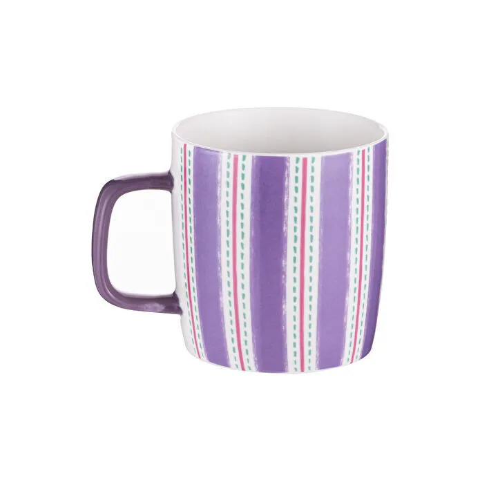 Emsan Çizgili New Bone Fincan Multicolor