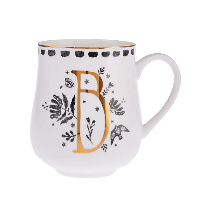 Emsan Artisan B Letter New Bone Fincan 220 ml