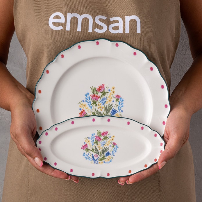 Emsan Yolanda 32 Parça 6 Nəfərlik Səhər Yeməyi Dəsti 