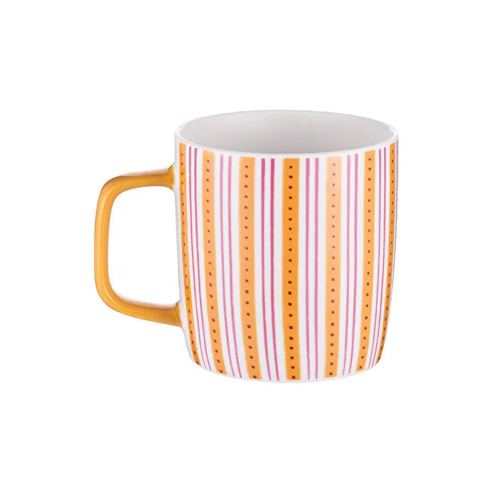 Emsan Çizgili New Bone Fincan Multicolor