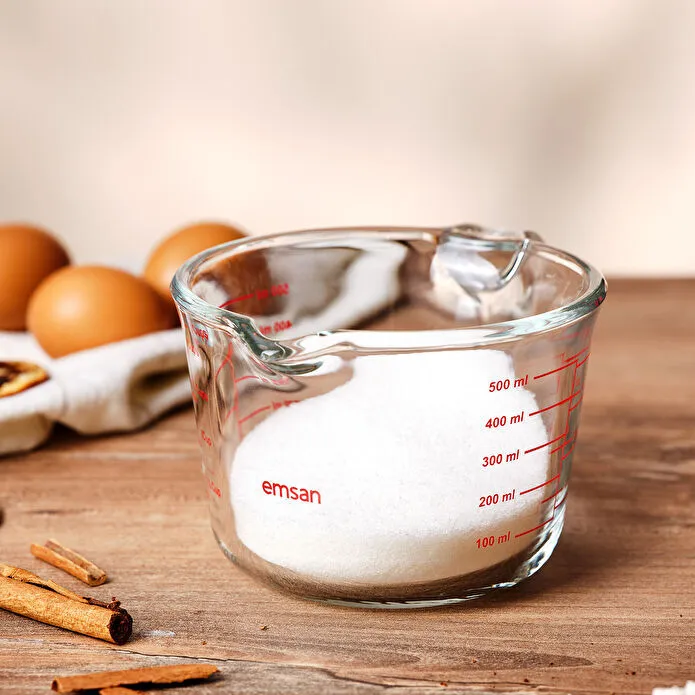 EMSAN IKO 500 ml Borosilikat Ölçülü Qab