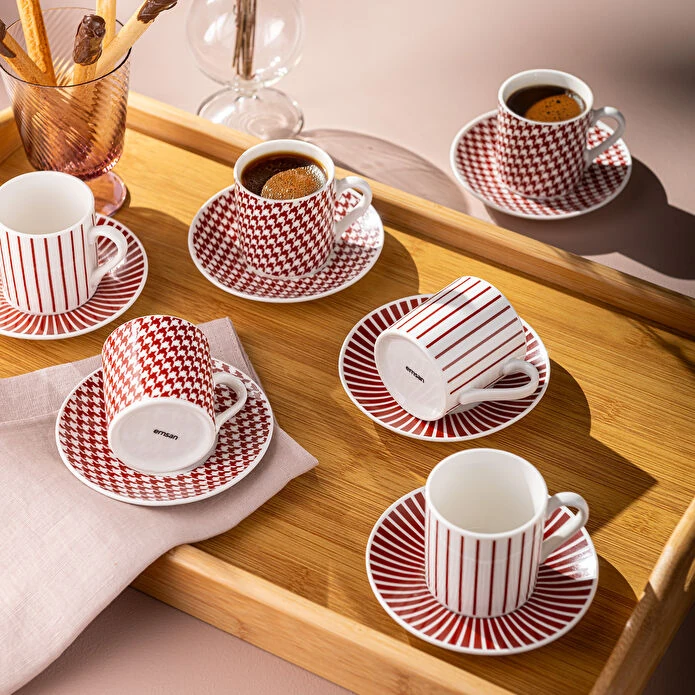 Emsan Fernanda 6'lı Qəhvə Fincanı Mavi