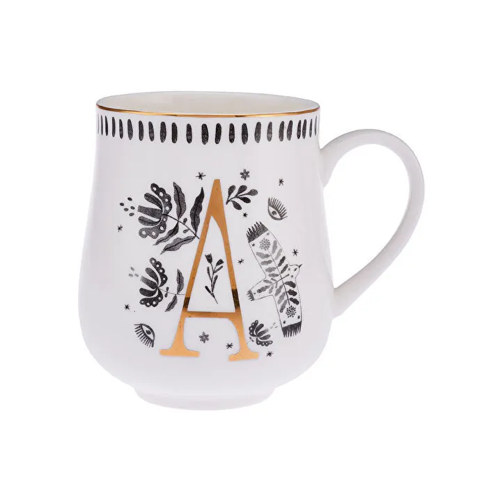 Emsan Artisan A Hərfi Yeni Bone Fincan 220 ml
