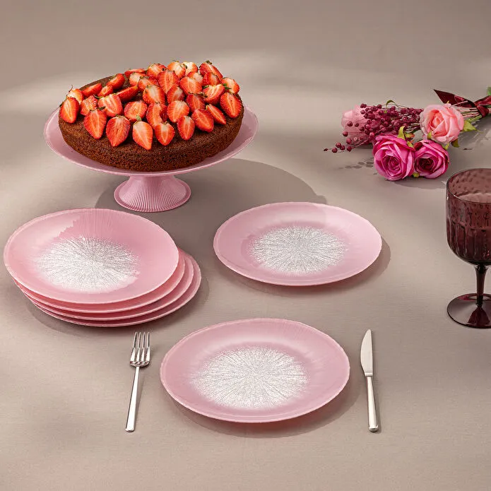 EMSAN PASTEL 7 Parça Şüşə Şirniyyat Qabı