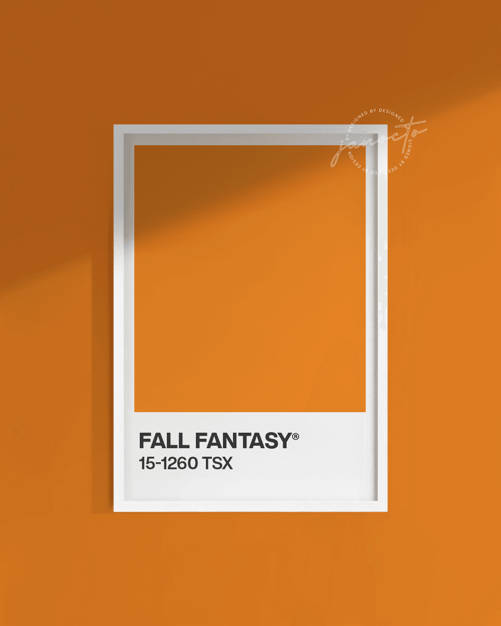 Senin Rengin | Fall Fantasy Pantone Çerçevesiz Poster