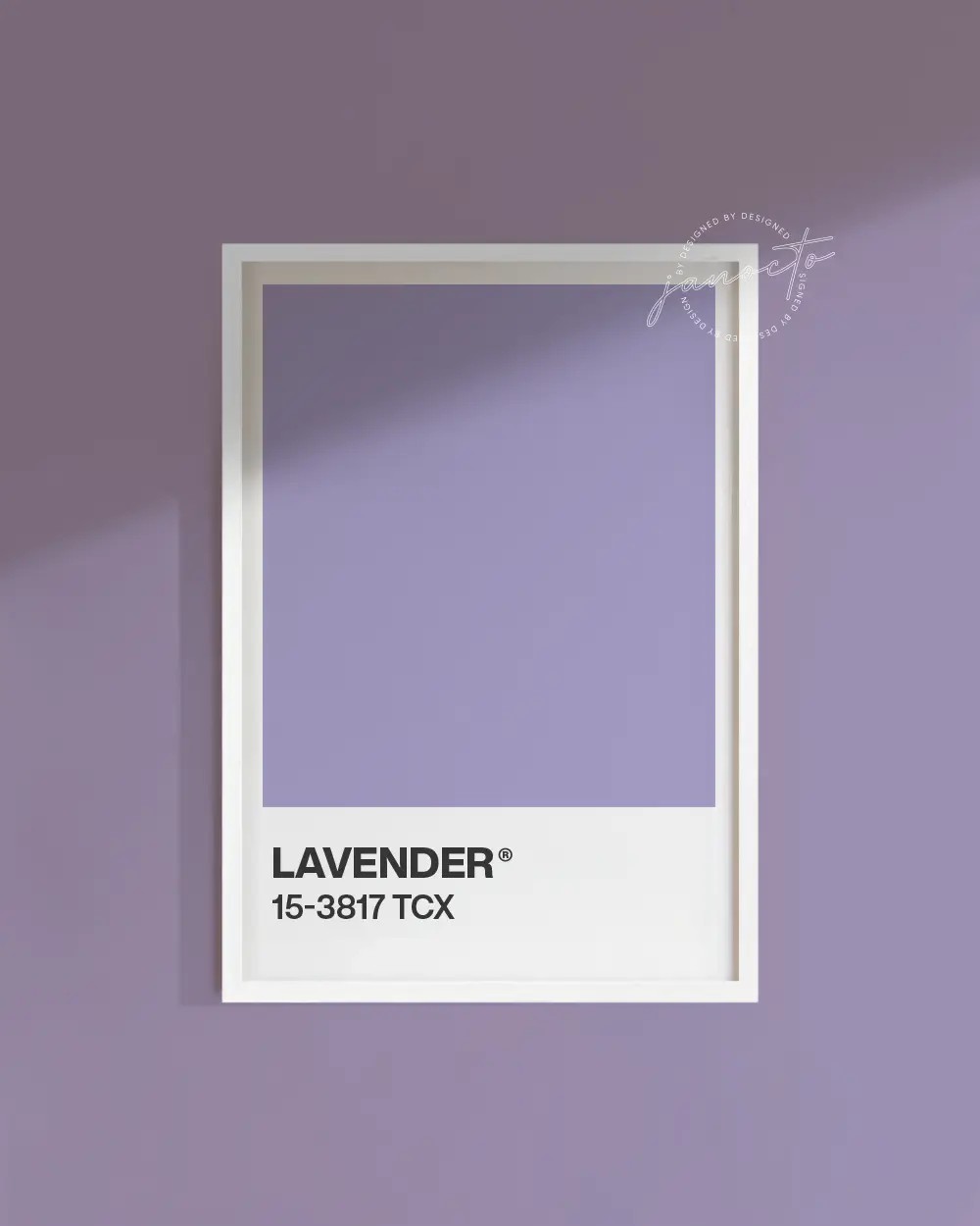 Senin Rengin | Lavender Pantone Çerçevesiz Poster