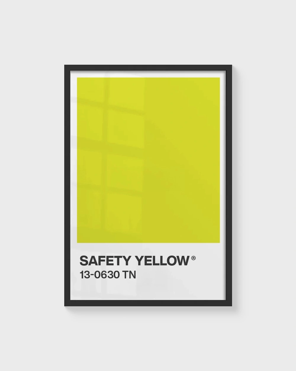 Senin Rengin | Safety Yellow Pantone Çerçevesiz Poster