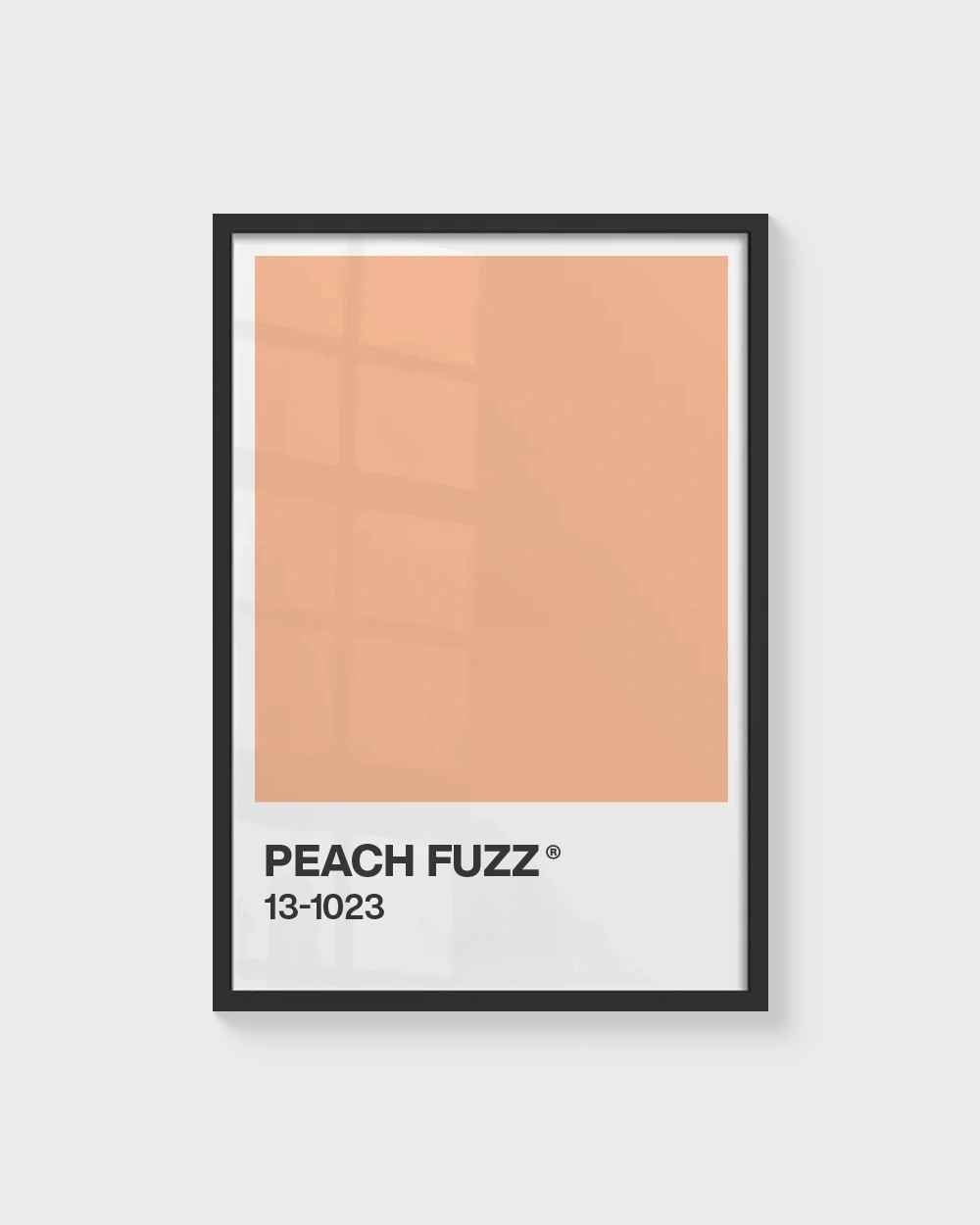 Senin Rengin | Peach Fuzz Pantone Çerçevesiz Poster