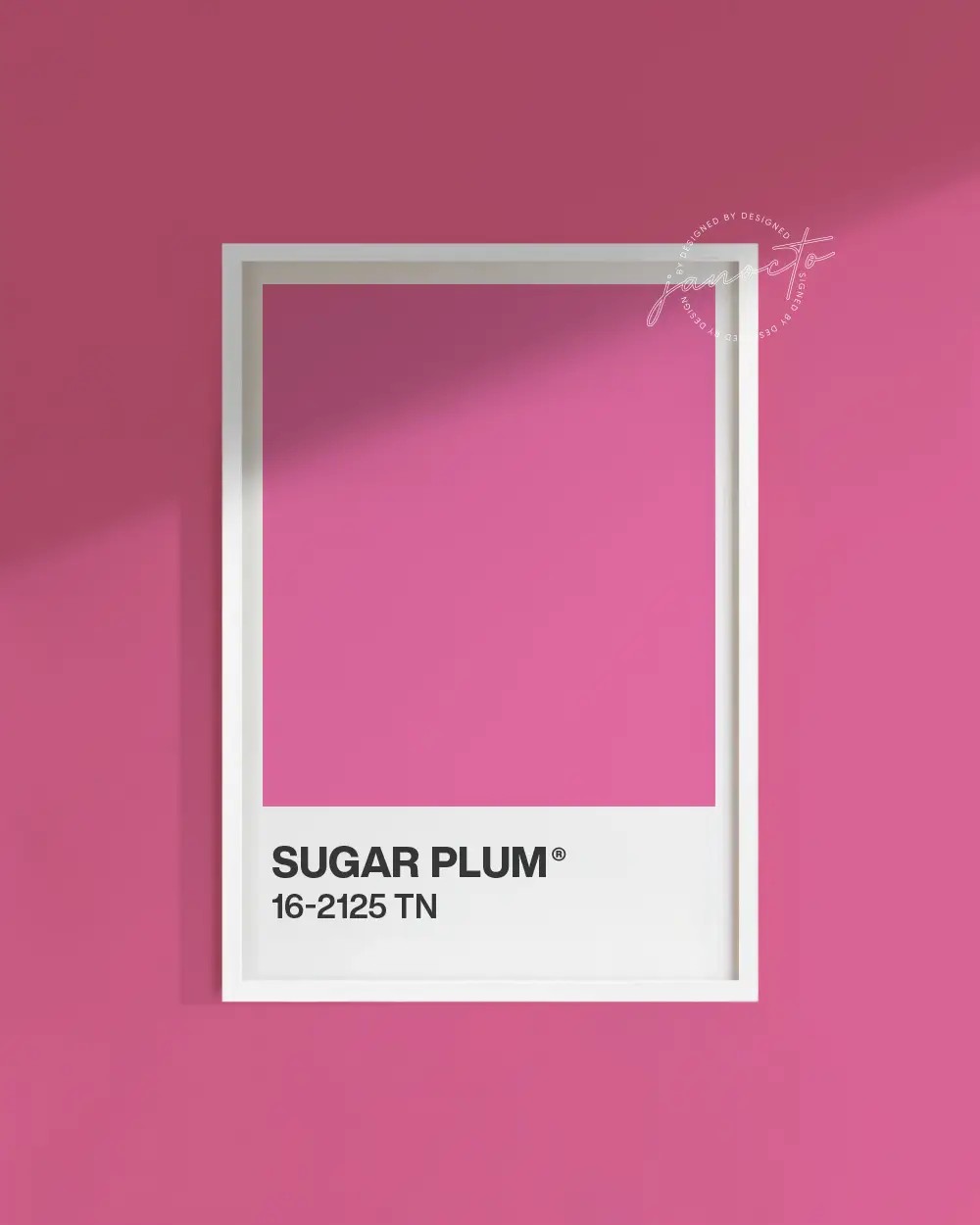 Senin Rengin | Sugar Plum Pantone Çerçevesiz Poster