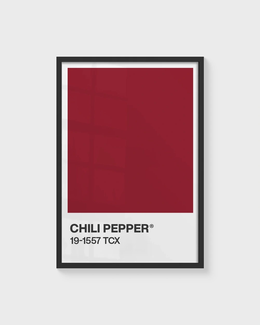 Senin Rengin | Chili Pepper Pantone Çerçevesiz Poster