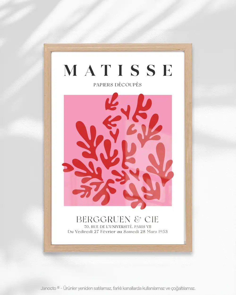 Matisse No:03 Soyut Çerçevesiz Poster