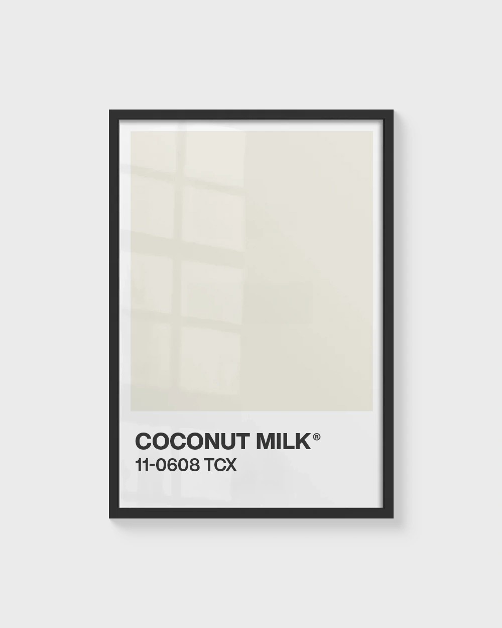 Senin Rengin | Coconut Milk Pantone Çerçevesiz Poster