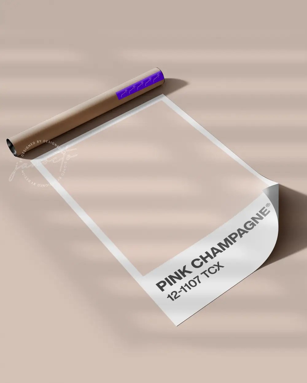 Senin Rengin | Pink Champagne Pantone Çerçevesiz Poster