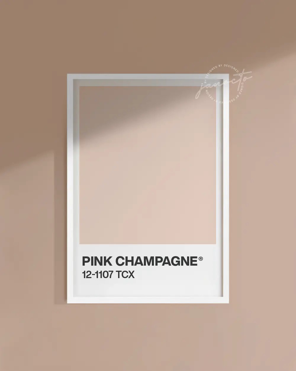 Senin Rengin | Pink Champagne Pantone Çerçevesiz Poster